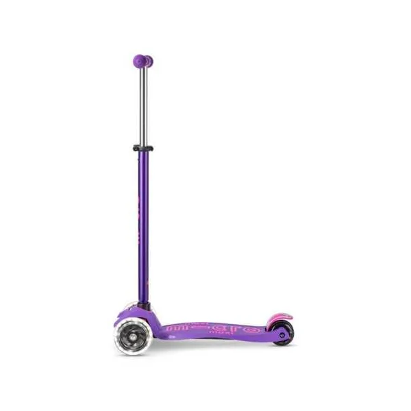 Maxi Micro Deluxe LED Violette | Trottinette 3 Roues Enfant 5-12 ans