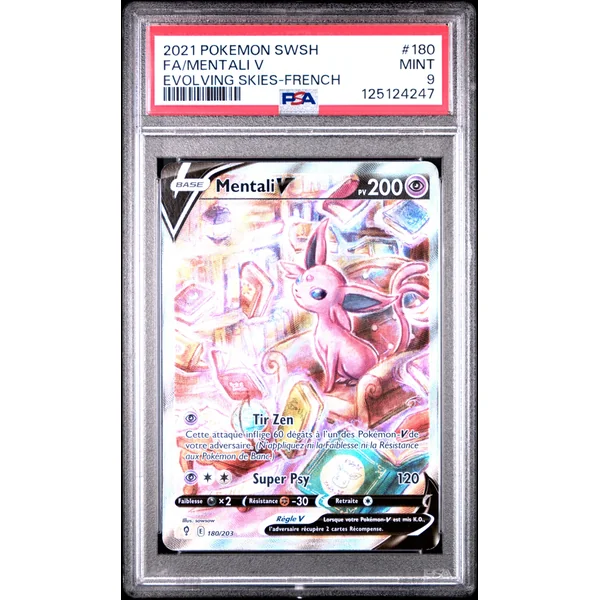Mentali V Alternative 180/203 EB7 Évolution Celeste – PSA 9