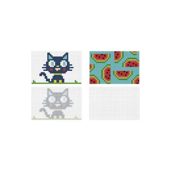 Mes grands coloriages Pixels - Auzou - Activité créative