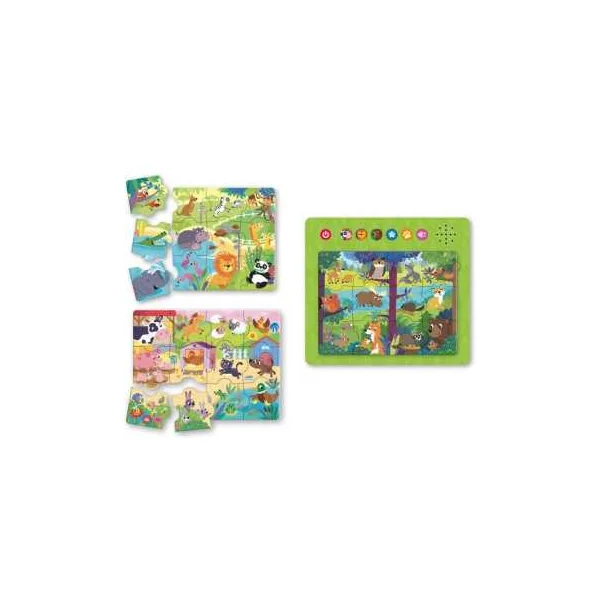 Mes Puzzles Sonores Animaux 123 Soleil | Jouet d'Éveil dès 3 ans