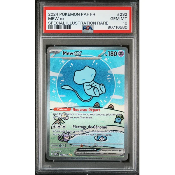 Mew EX 232/091 Destinées de Paldea – PSA 10