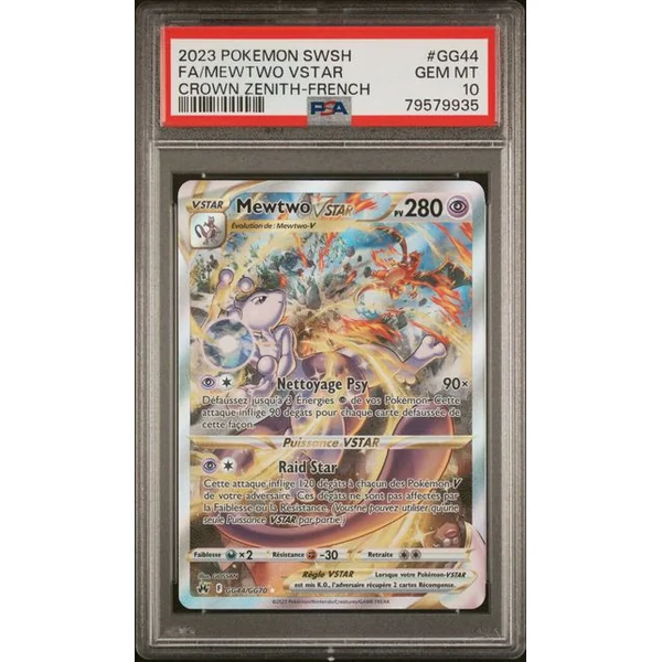 Mewtwo VSTAR GG44/GG70 Zénith Suprême – PSA 10