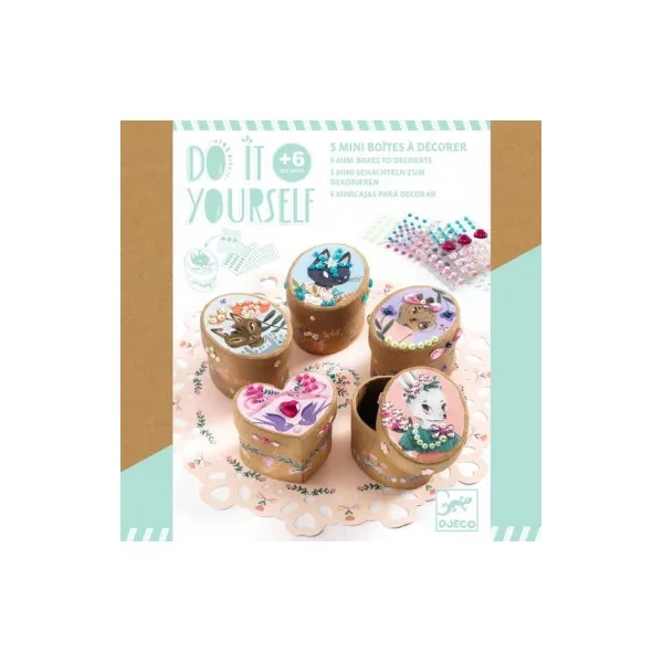 Mini boites à décorer Adorables - Do it Yourself - Djeco