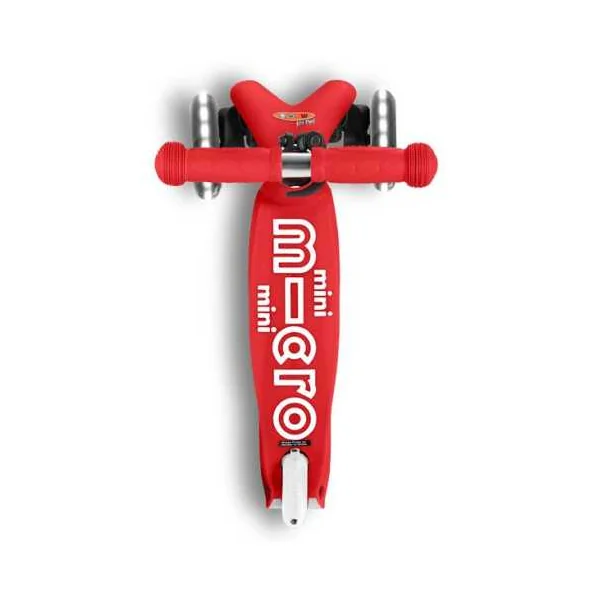 Mini Micro Deluxe LED Rouge | Trottinette 3 Roues Enfant 2-5 ans