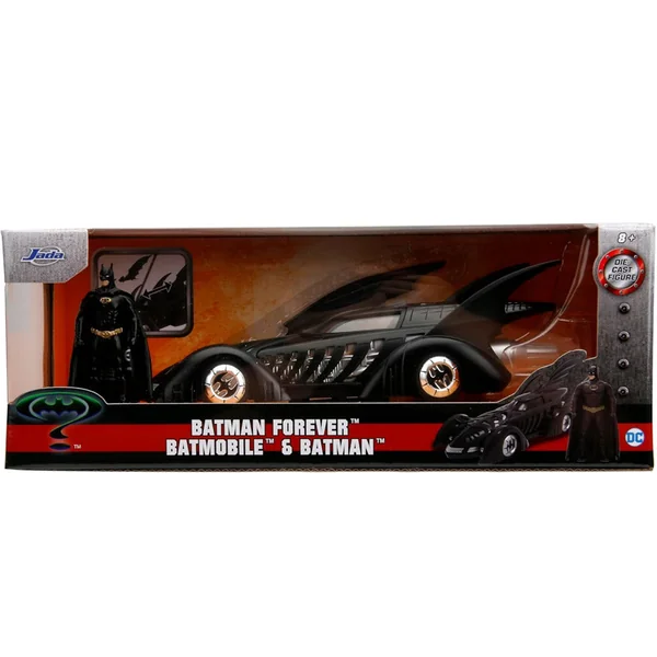 Miniature 1:24 Batmobile noir + figurine Batman Forever DC COMICS 1995 - Jada Toys