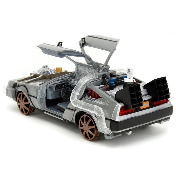 Miniature 1:24 Hollywood Rides Retour vers le Futur DeLorean grey - Jada Toys