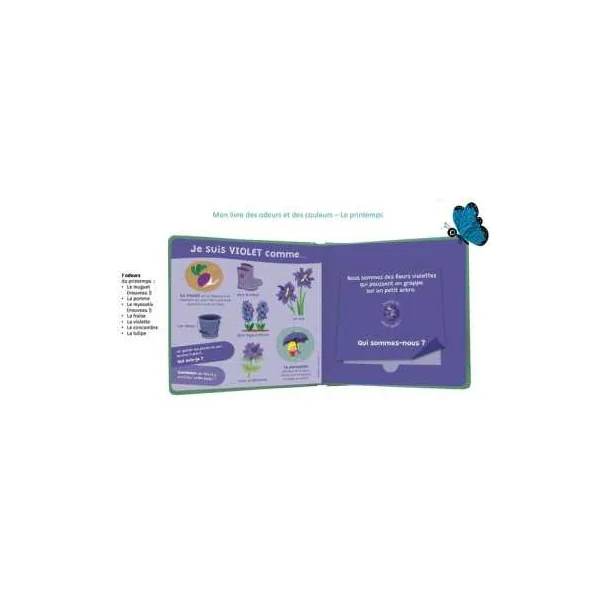 Mon livre des odeurs et des couleurs Le printemps - Auzou