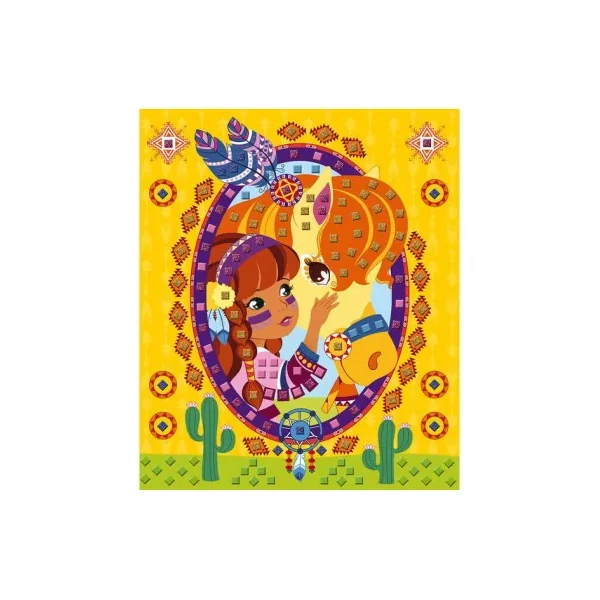 Mosaïque en mousse poneys et licornes - Les ateliers du calme Janod