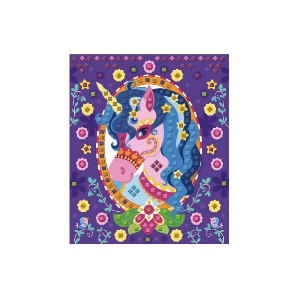 Mosaïque en mousse poneys et licornes - Les ateliers du calme Janod