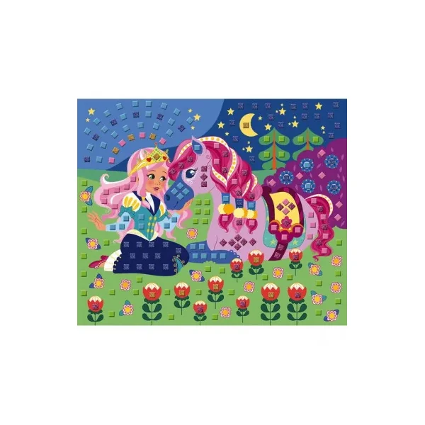 Mosaïque en mousse poneys et licornes - Les ateliers du calme Janod