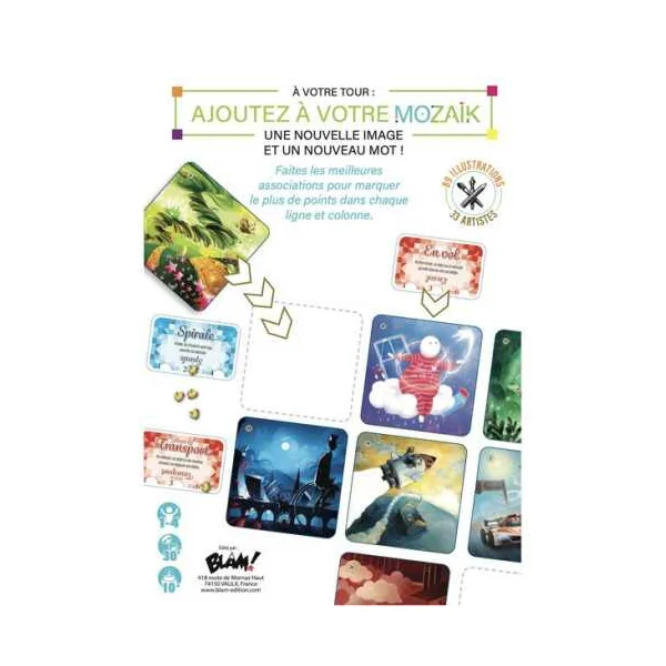 Mozaïk - Jeu d'associations d'images et de mots - Dès 10 ans - Blam