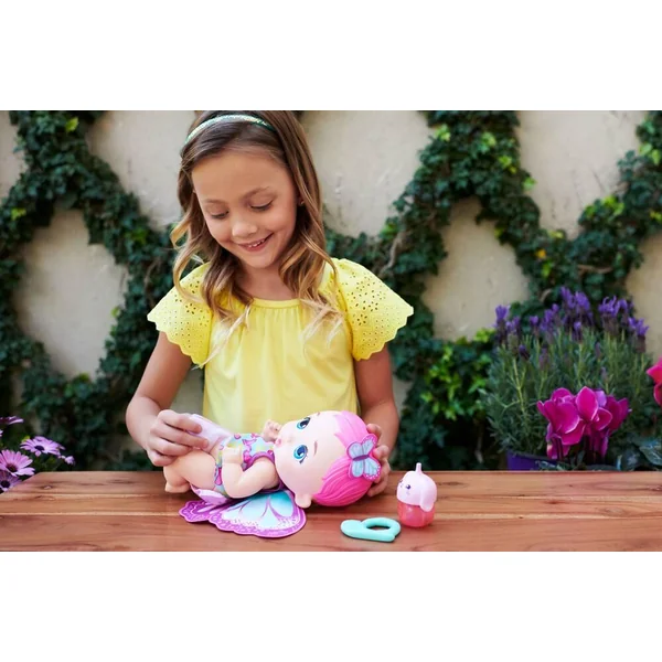 MY GARDEN BABY - POUPON BEBE PAPILLON ROSE BOIT ET FAIT PIPI