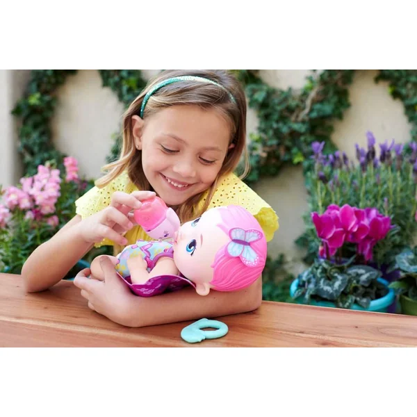 MY GARDEN BABY - POUPON BEBE PAPILLON ROSE BOIT ET FAIT PIPI