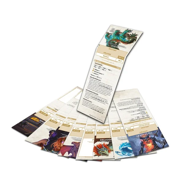 Mémentos de PNJ + monstres des scénarios du livre de base - Chroniques Oubliées Fantasy 2e édition