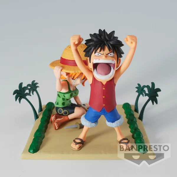 One Piece - Figurine Luffy & Nami - World Collectable Figure Log Stories