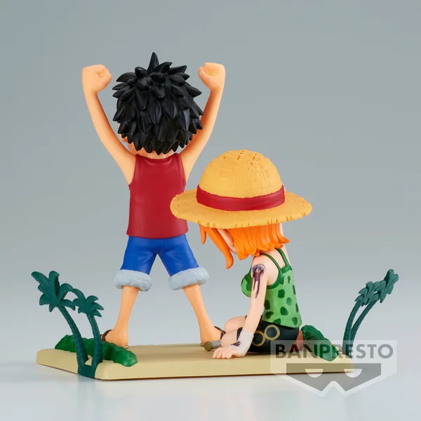 One Piece - Figurine Luffy & Nami - World Collectable Figure Log Stories