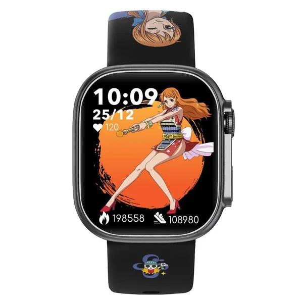 ONE PIECE - MONTRE CONNECTEE ABYX FIT TOUCH 5 - ZORO -ECRAN AMOLED - 2 BRACELETS