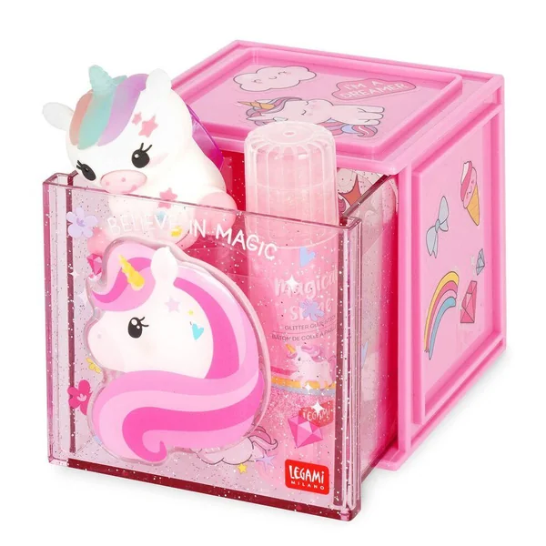 ORGANISEUR MODULABLE DE BUREAU - CUTIE CUBE - UNICORN