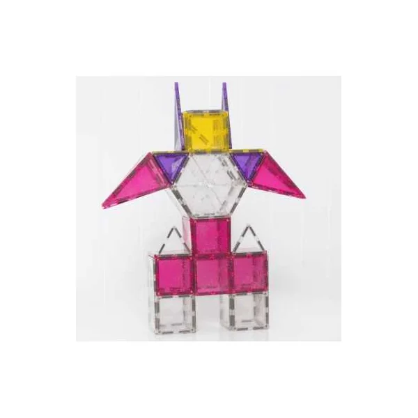 Pack Licorne Pailleté Connetix - 56 Tuiles Magnétiques - 3 ans+