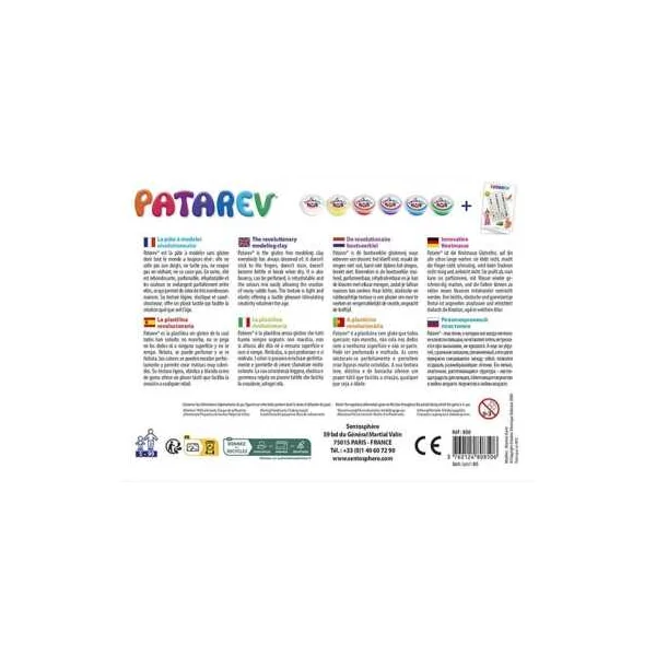 Patarev Coffret de Base Sentosphère dès 5 ans : Pâte à Modeler