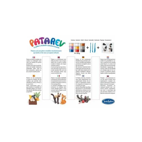Patarev Les Chats Sentosphère dès 8 ans : Pâte à modeler magique