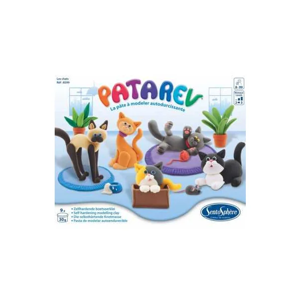 Patarev Les Chats Sentosphère dès 8 ans : Pâte à modeler magique