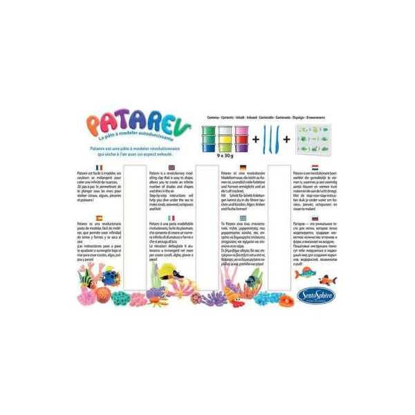 Patarev Les Fonds Marins : Ma Première Pâte à Modeler 7 ans