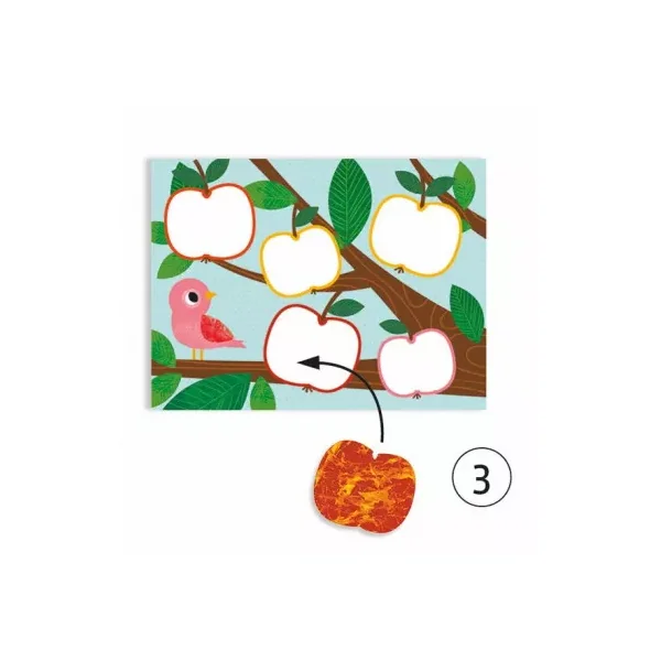 Peindre avec des billes défilé multicolore - loisirs créatifs 3 ans - Djeco - LaPouleAPois.fr