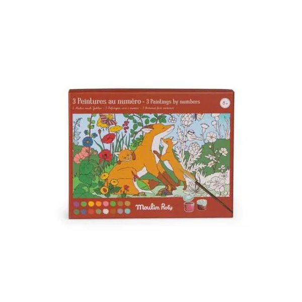 Peintures au numéro Le jardinier Le jardin du Moulin - Moulin Roty