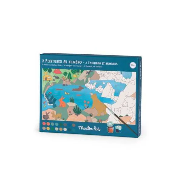 Peintures au numéro L'explorateur Le jardin du Moulin - Moulin Roty