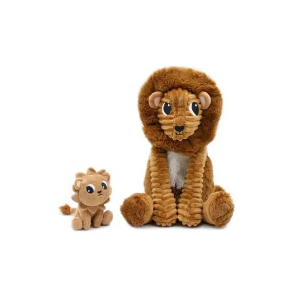 Peluche Graou le lion cassonade maman et bébé - Les Ptipotos by Déglingos