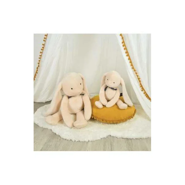 Peluche Lapin Méloé 37 cm Vert beige | Fabriqué en France - Maïlou