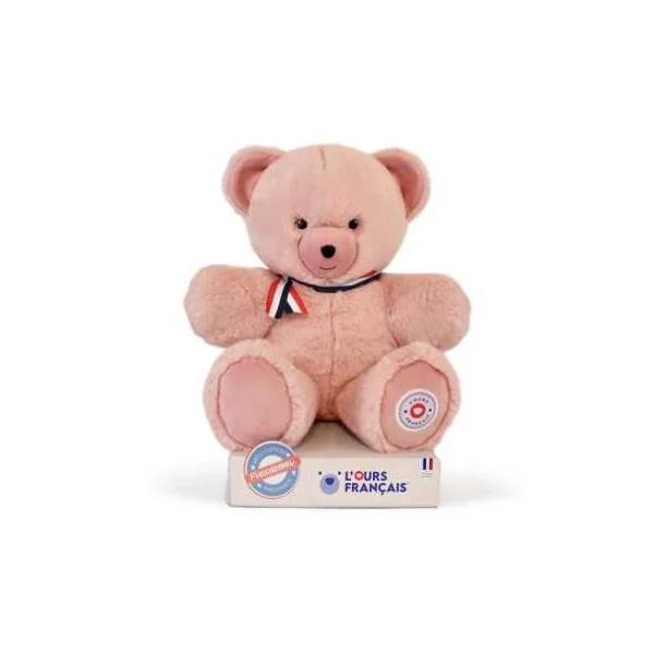 Peluche Petit Ours Rose 35 cm - L'Ours Français | Made in France