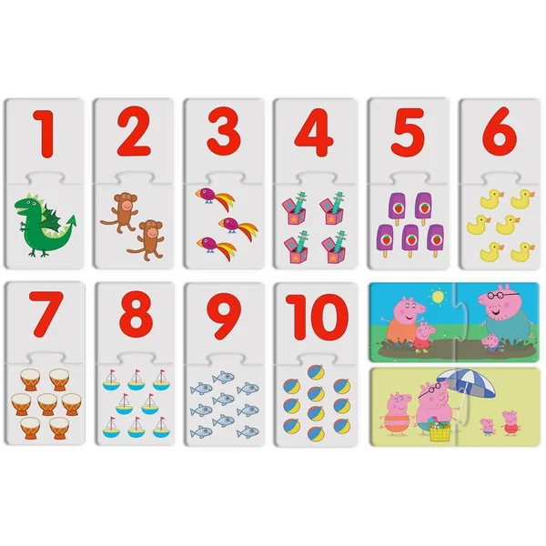 PEPPA PIG LOGIC 2 TITRES ASSORTIS - NOMBRES ET COULEURS