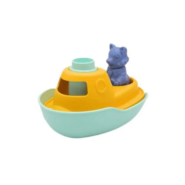 Petit Bateau de Mr Renard Turquoise - Simple - Jouet de bain 1-3 ans