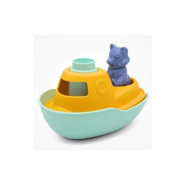 Petit Bateau de Mr Renard Turquoise - Simple - Jouet de bain 1-3 ans