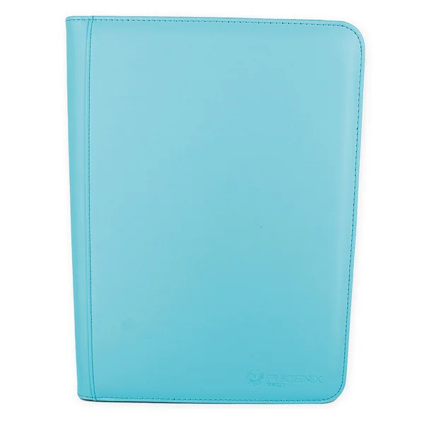 Phoenix Shield – Portfolio Zippé 360 cartes / 9 cases par face (Turquoise)