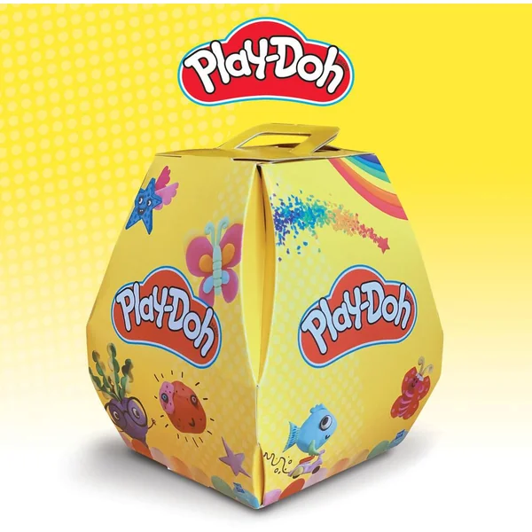 PLAYDOH -BOITE SURPRISE AVEC PLAYSET PATE A MODELER ACCESSOIRES STICKERS ET TAPIS INTERACTIF