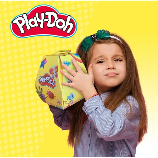 PLAYDOH -BOITE SURPRISE AVEC PLAYSET PATE A MODELER ACCESSOIRES STICKERS ET TAPIS INTERACTIF