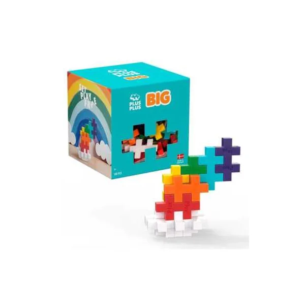 Plus Plus 100 pièces Big Arc-en-Ciel - Jeux de construction - Dès 1 an