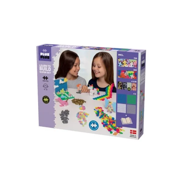 Plus plus découverte 1200 pièces pastel - jeu de construction La Poule à Pois