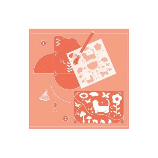 Pochettes assorties à créer Joyeux amis - Do it Yourself Djeco