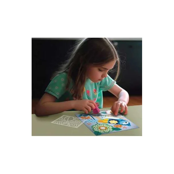 Pochoirs Motifs Couleurs du Printemps Créalign' | Dès 3 ans