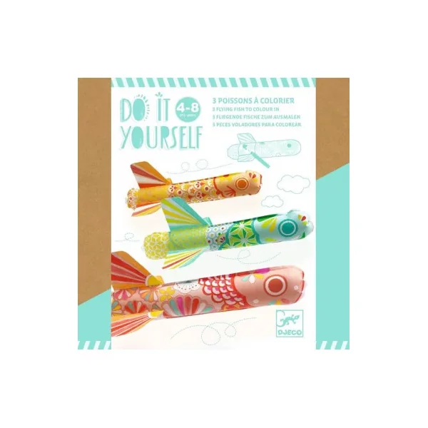 Poissons à colorier Koinobori - Do it Yourself - Djeco