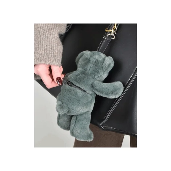 Porte clé Bijou de sac Ours peluche 20 cm Vert Kaki - Doudou et compagnie
