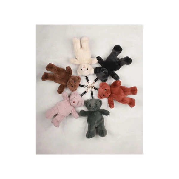 Porte clé Bijou de sac Ours peluche 20 cm Vert Kaki - Doudou et compagnie