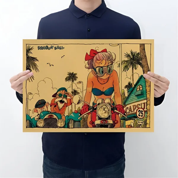 Poster Dragon Ball Bulma Vintage