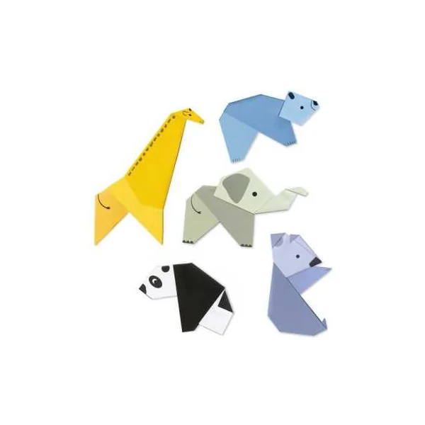 Premiers pliages 1, 2, 3... plié - Djeco - Origami enfant de 4 à 7 ans