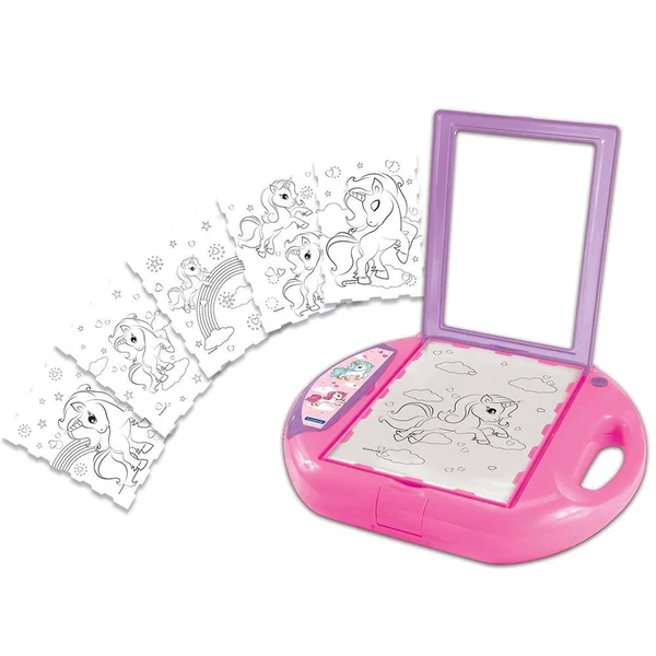 PROJECTEUR A DESSIN LICORNE AVEC MODELES ET TAMPONS