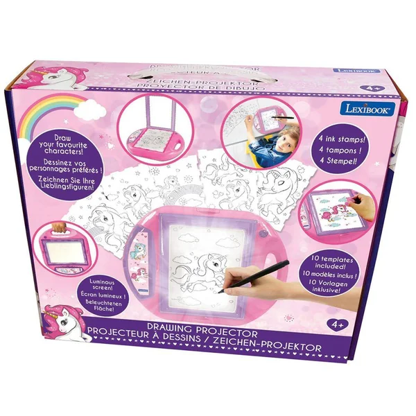 PROJECTEUR A DESSIN LICORNE AVEC MODELES ET TAMPONS